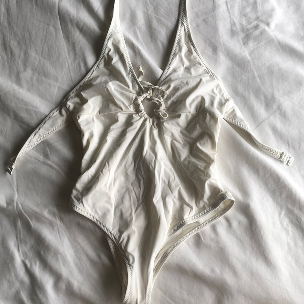 Zara white bodysuit swimsuit